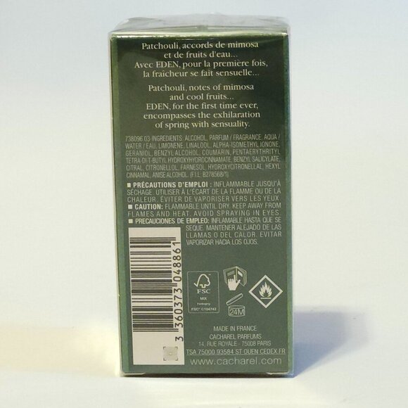 Cacharel Eden EDP For Women 30ml/1oz New and Sealed - Picture 8 of 8